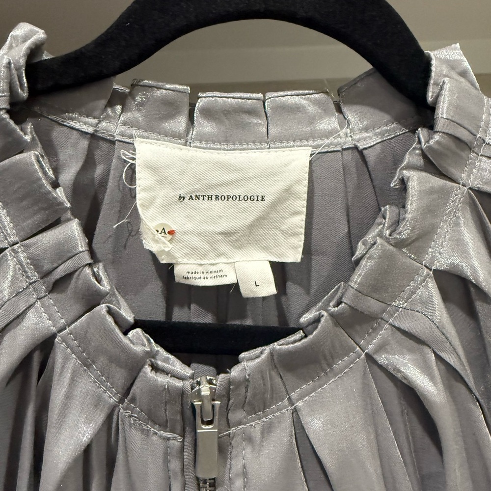 Anthropologie Icy Shine Bomber Jacket Size Large - Picture 6 of 6